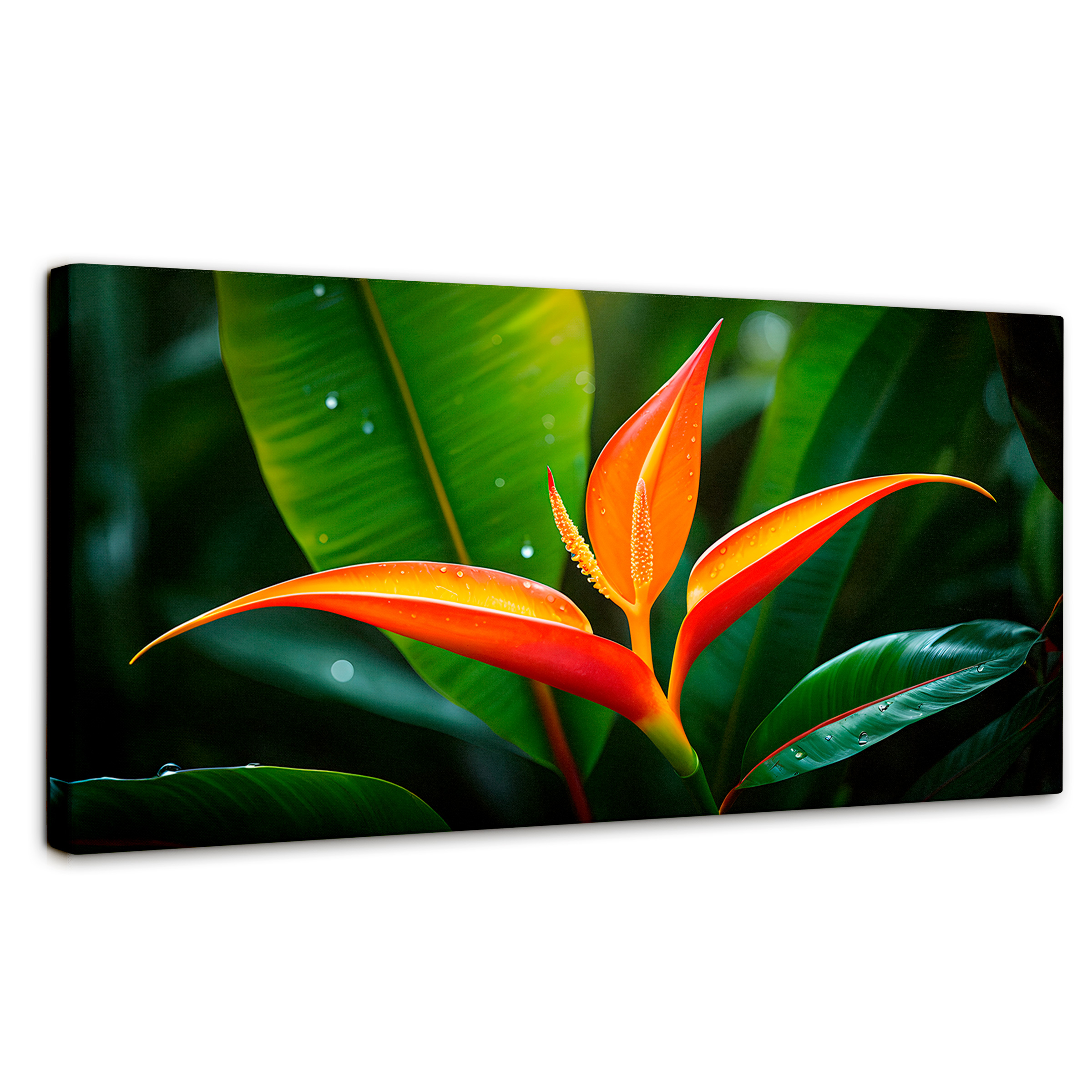 Cuadro Decorativo Canvas Heliconia Pura Vida 120x60