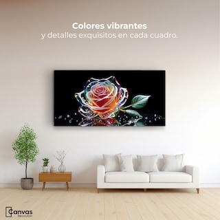 Foto 2 | Cuadro Decorativo Canvas Rosa Cristal Puro 120x60