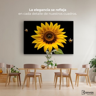 Foto 2 | Cuadro Decorativo Canvas Girasol En Vuelo 90x60