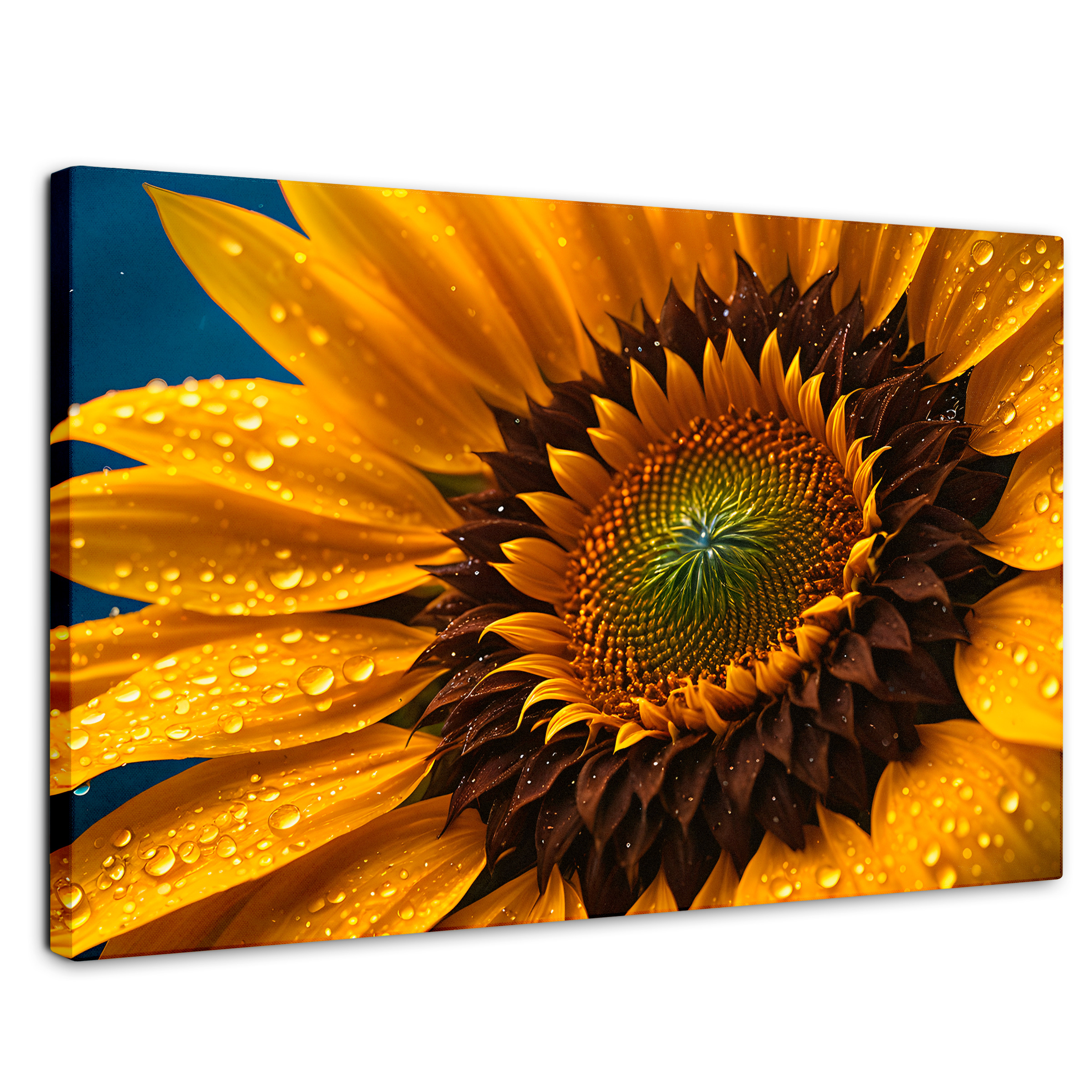 Cuadro Decorativo Canvas Girasol Luz Dorada 90x60