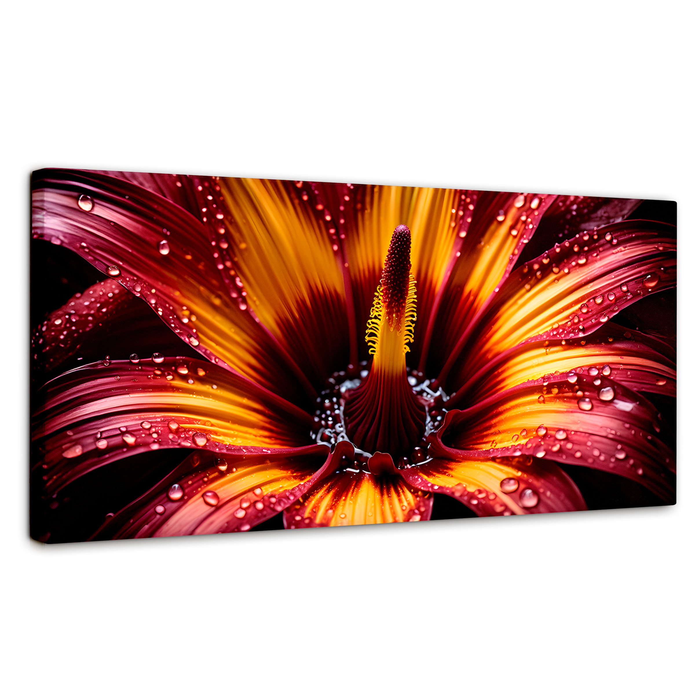 Cuadro Decorativo Canvas Flor Del Misterio 120x60