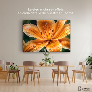 Foto 2 | Cuadro Decorativo Canvas Lirio Fuego Salvaje 90x60