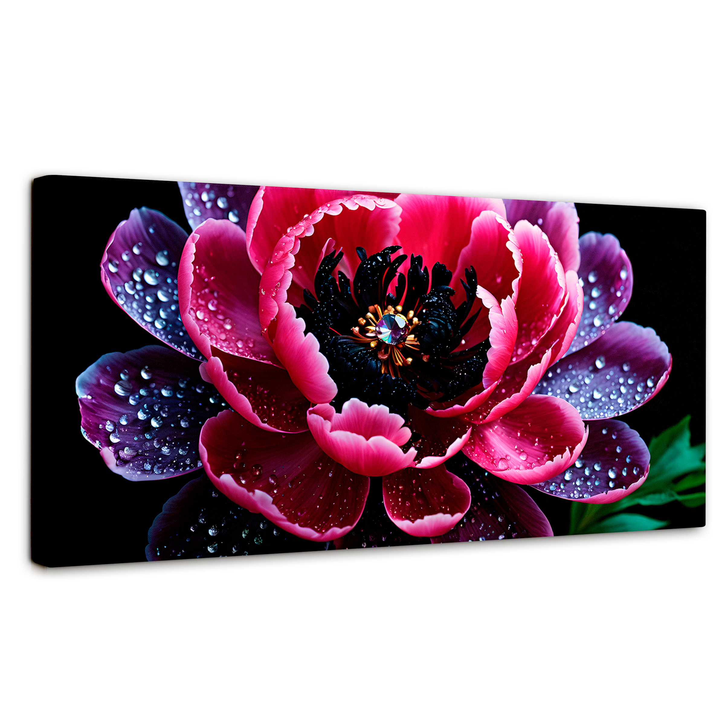 Foto 2 pulgar | Cuadro Decorativo Canvas Rosa Púrpura Eterna 120x60