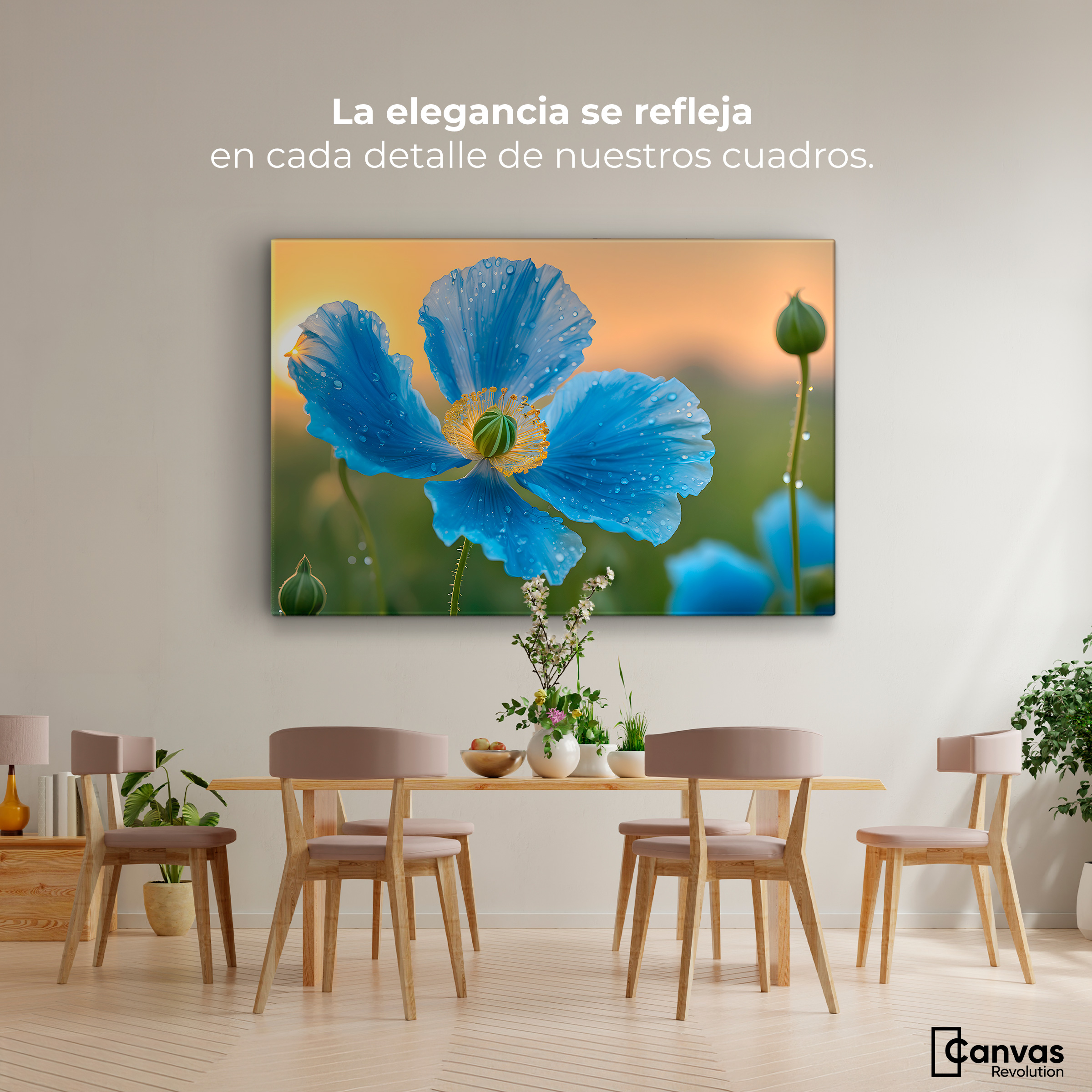 Foto 2 | Cuadro Decorativo Canvas Sueño De Amapolas 90x60