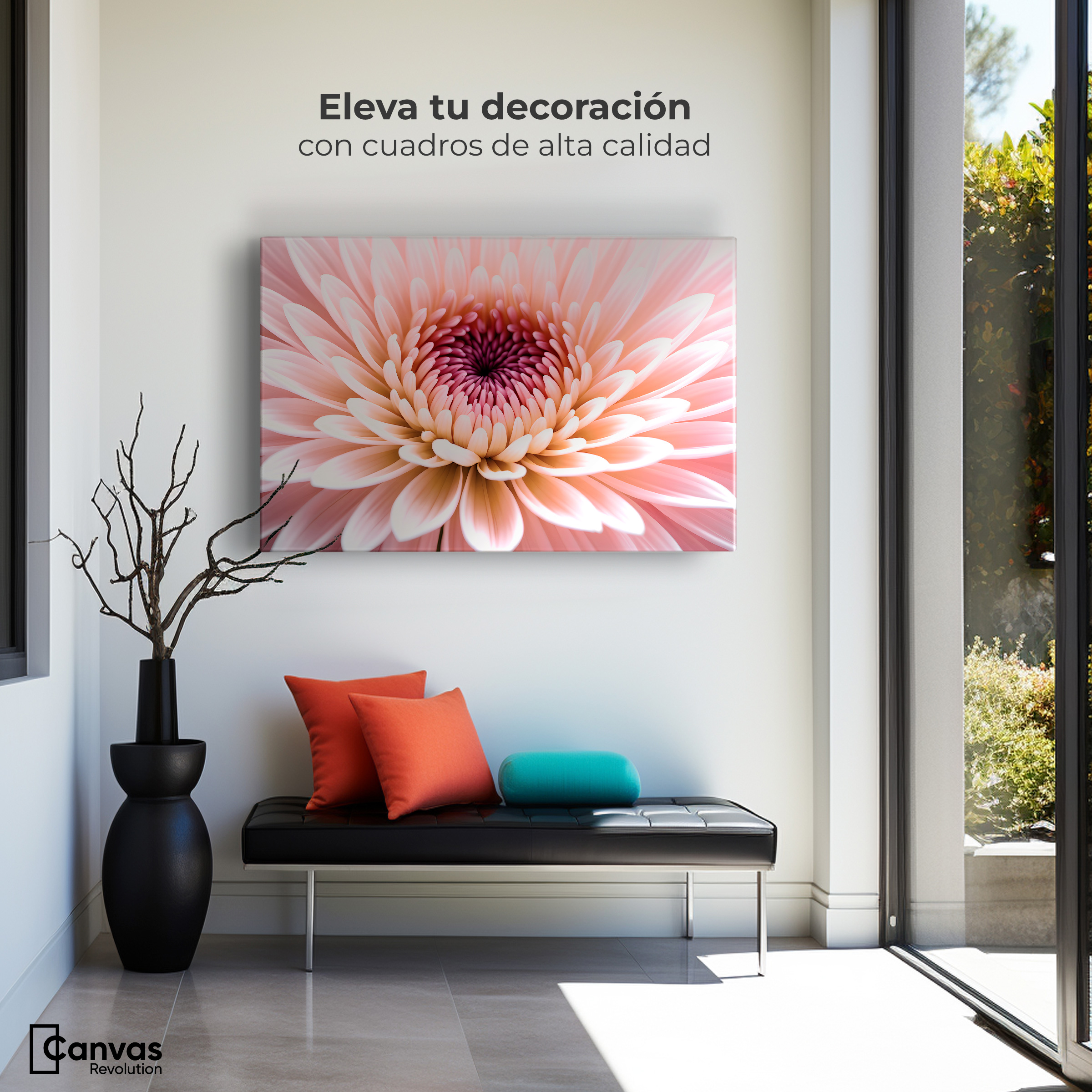 Foto 4 pulgar | Cuadro Decorativo Canvas Crisantemo Eterno 90x60