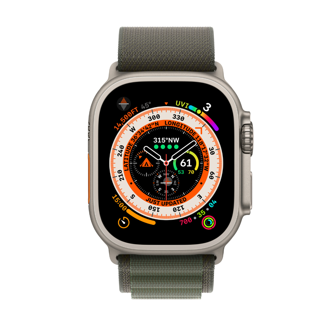 Foto 3 pulgar | Apple Watch Ultra 49 Mm Titanium Case  Green Alpine Loop M  A2622  Reacondicionado