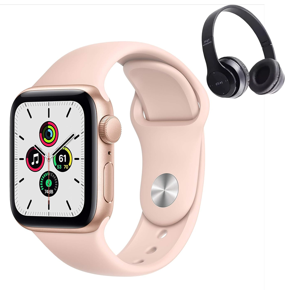 Reloj Apple Watch Se 1ra. Gen 40 mm Dorado Reacondicionado más Audífonos Bluetooth