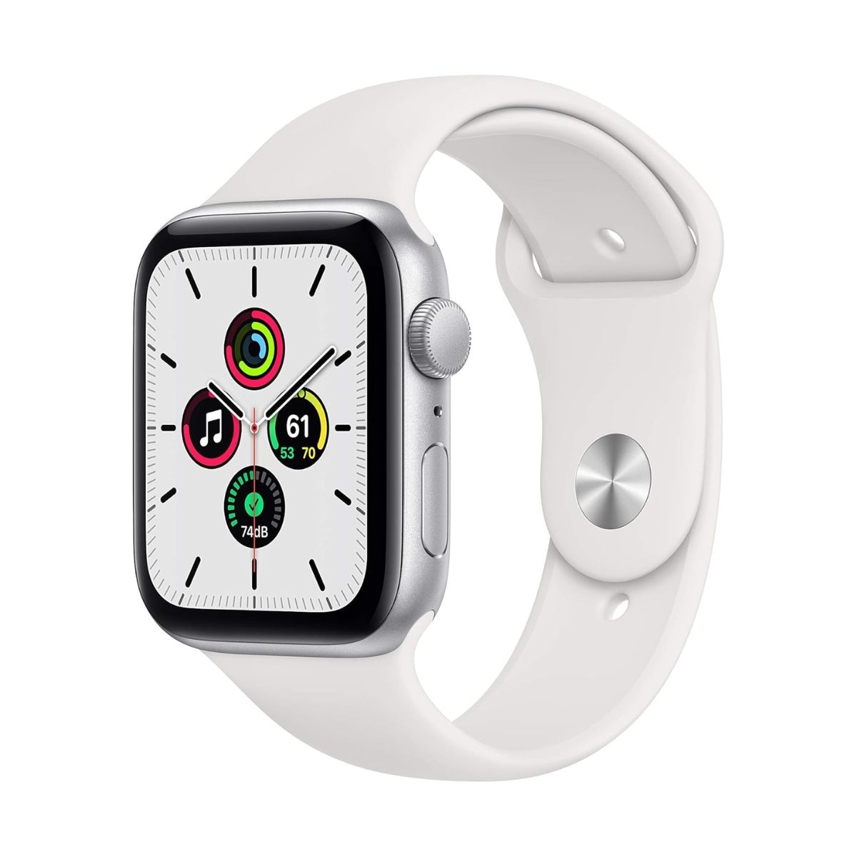 Reloj Apple Watch Se GPS 44 mm Plateado con Correa Deportiva Blanca Reacondicionado $3,033