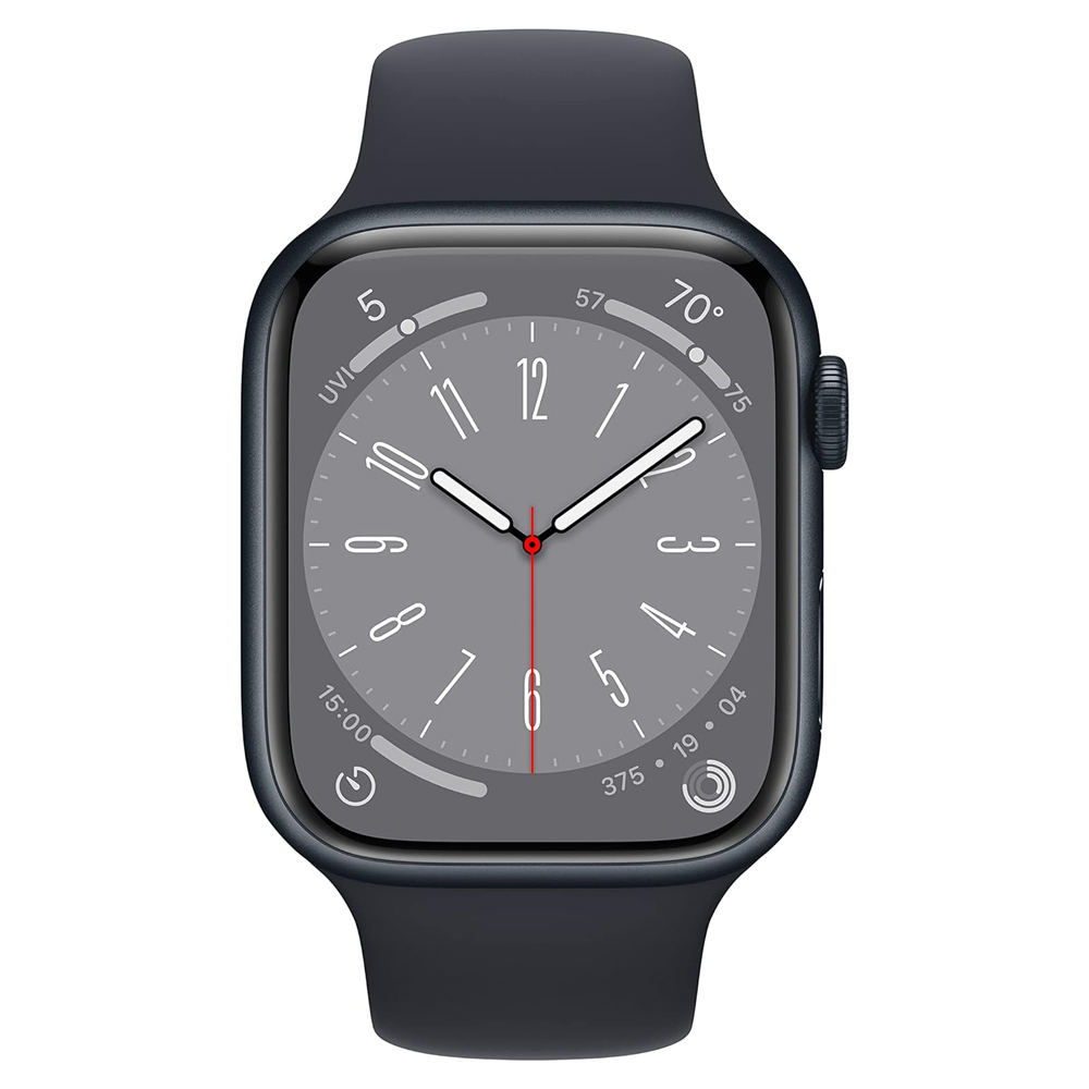 Foto 3 pulgar | Apple Watch Serie 8 45mm Negro Reacondicionado + Audífonos
