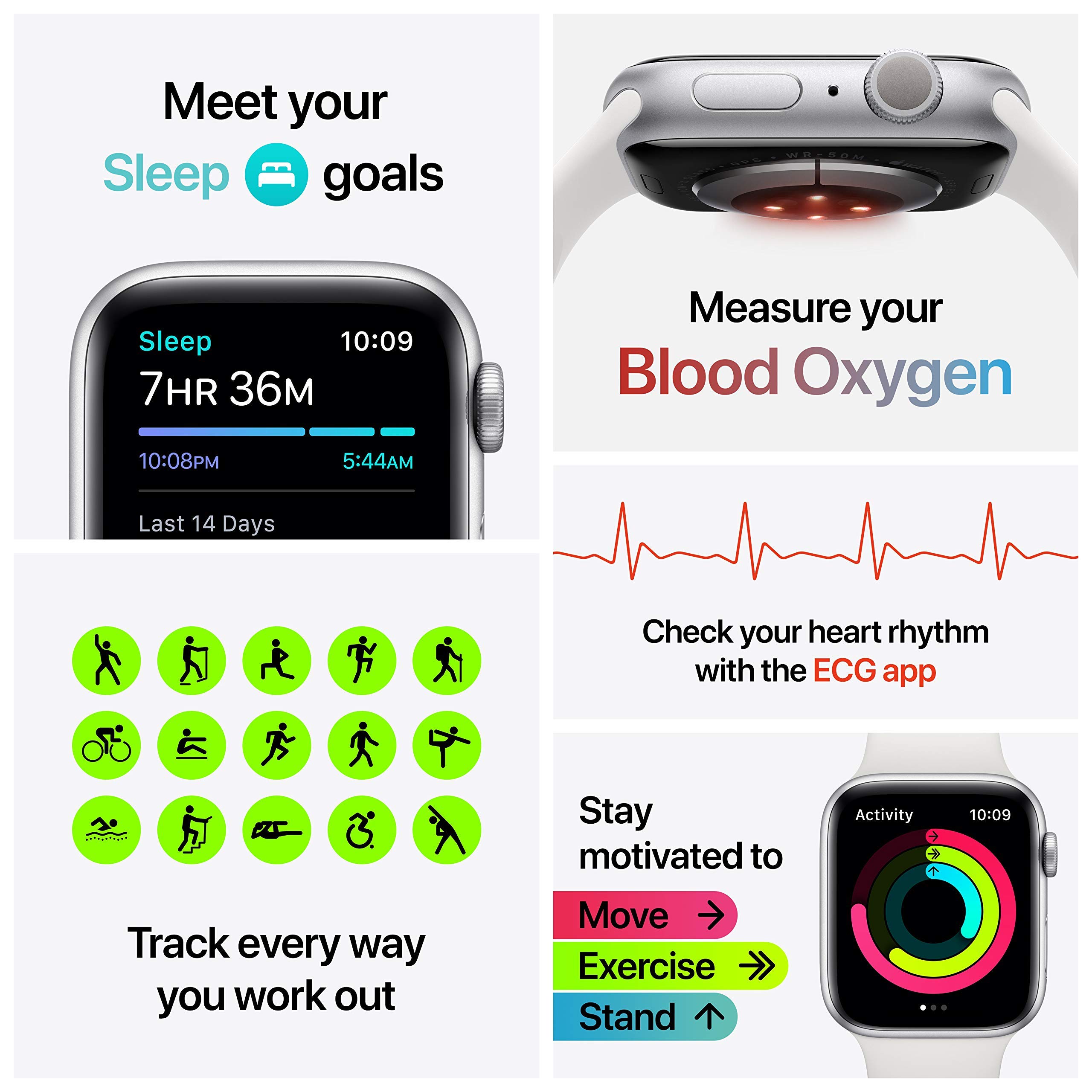 Foto 3 | Reloj Inteligente Apple Watch Series 6 Gps 44 Mm Reacondicionado - Gris Espacial