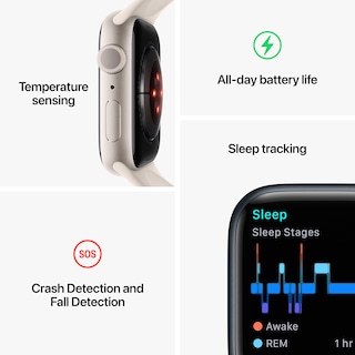 Foto 2 | Apple Watch Series 8 45 mm Aluminio Medianoche Reacondicionado