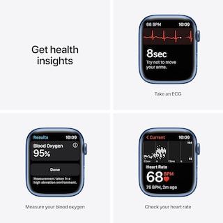 Foto 3 | Apple Watch Series 7 45 mm Azul Reacondicionado