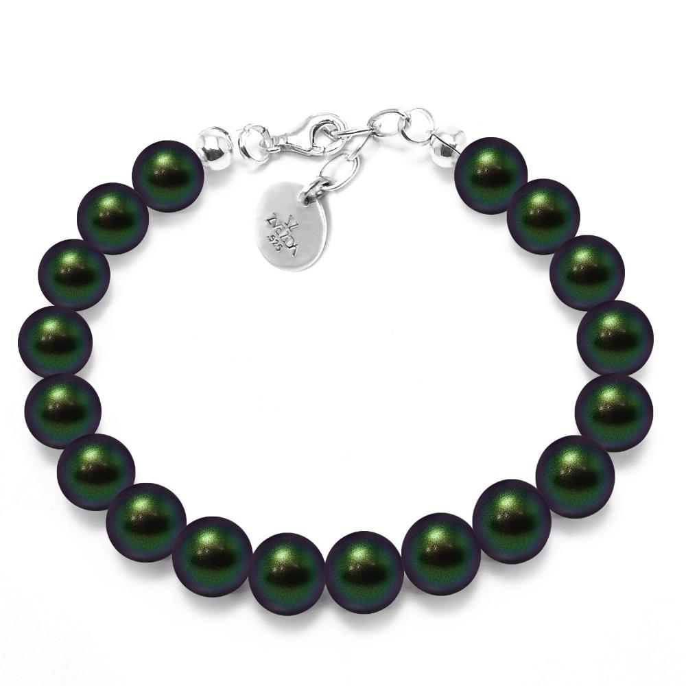 Pulsera Zvezda Perlas de Cristal Verde para Mujer