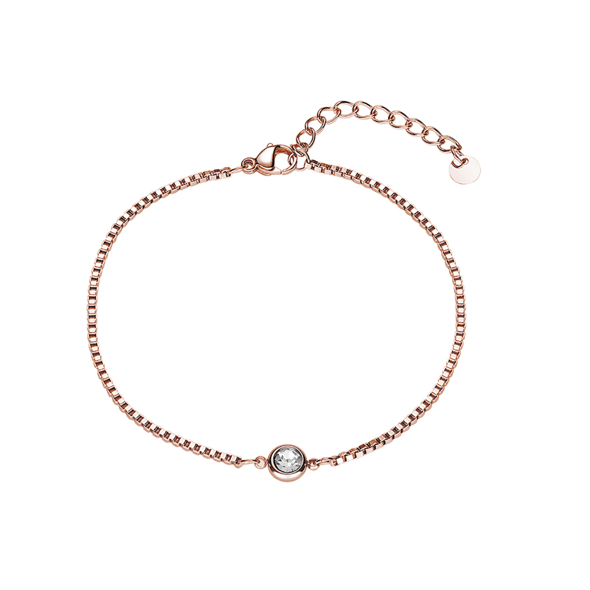 Foto 2 pulgar | Pulsera de Acero Inoxidable Enso para Mujer Ejb2150r color Rosa