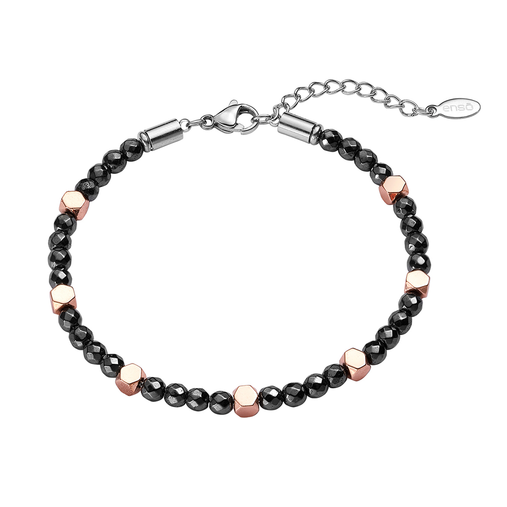 Foto 2 pulgar | Pulsera de Acero Inoxidable Enso Emb0055b color Negro para Hombre