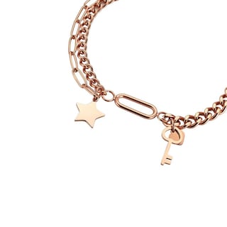 Foto 2 | Pulsera de Acero Inoxidable Enso color Rosa para Mujer
