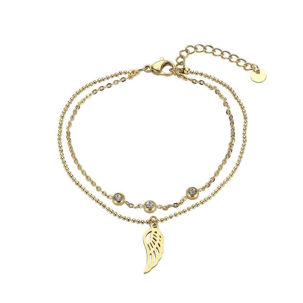 Pulsera de Acero Inoxidable Enso color Dorado para Mujer $269