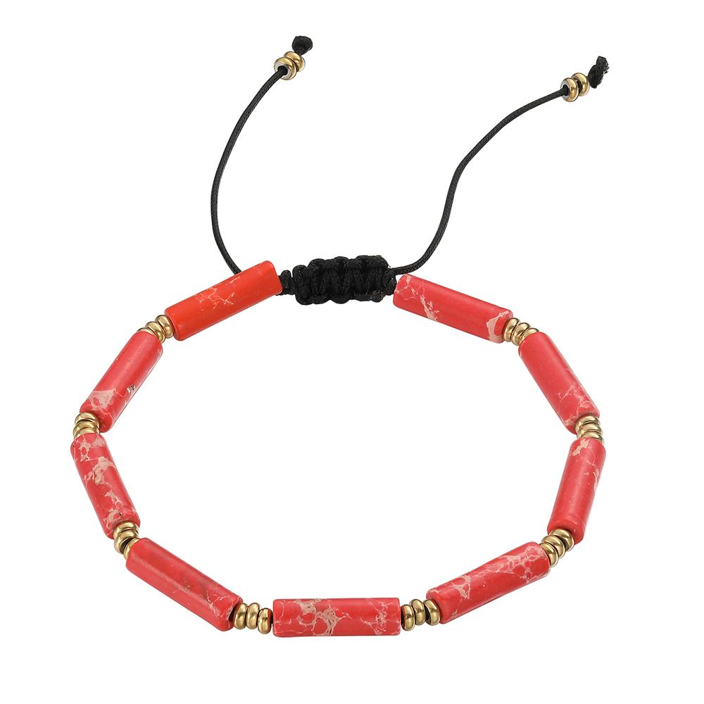 Foto 2 pulgar | Pulsera de Acero Inoxidable Enso color Rojo para Hombre