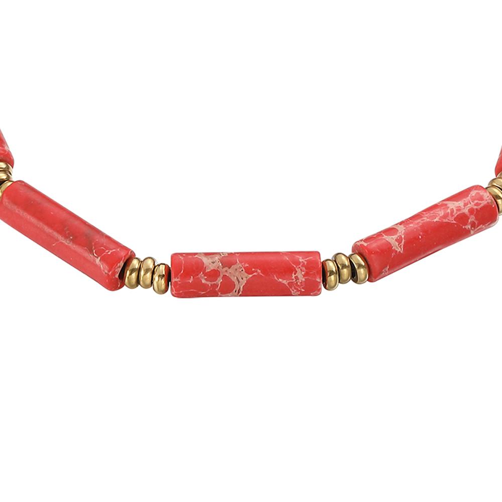 Foto 3 pulgar | Pulsera de Acero Inoxidable Enso color Rojo para Hombre