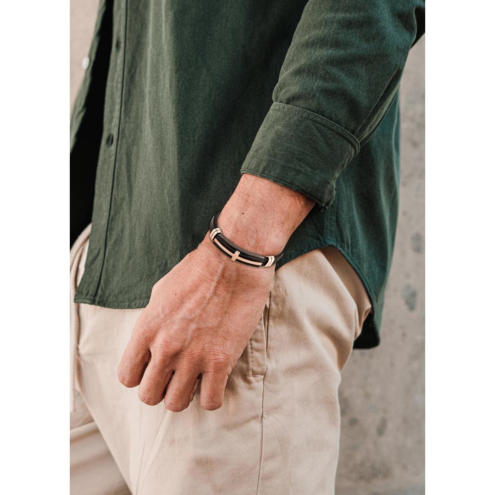 Foto 2 | Pulsera de Acero Inoxidable Enso Emb0003b para Hombre