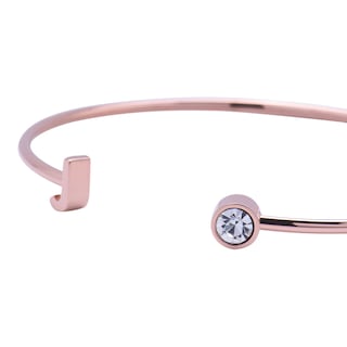 Foto 3 | Pulsera tipo Brazalete Luckyly Baño de Oro Rosa 18k Sonia Letra J para Mujer