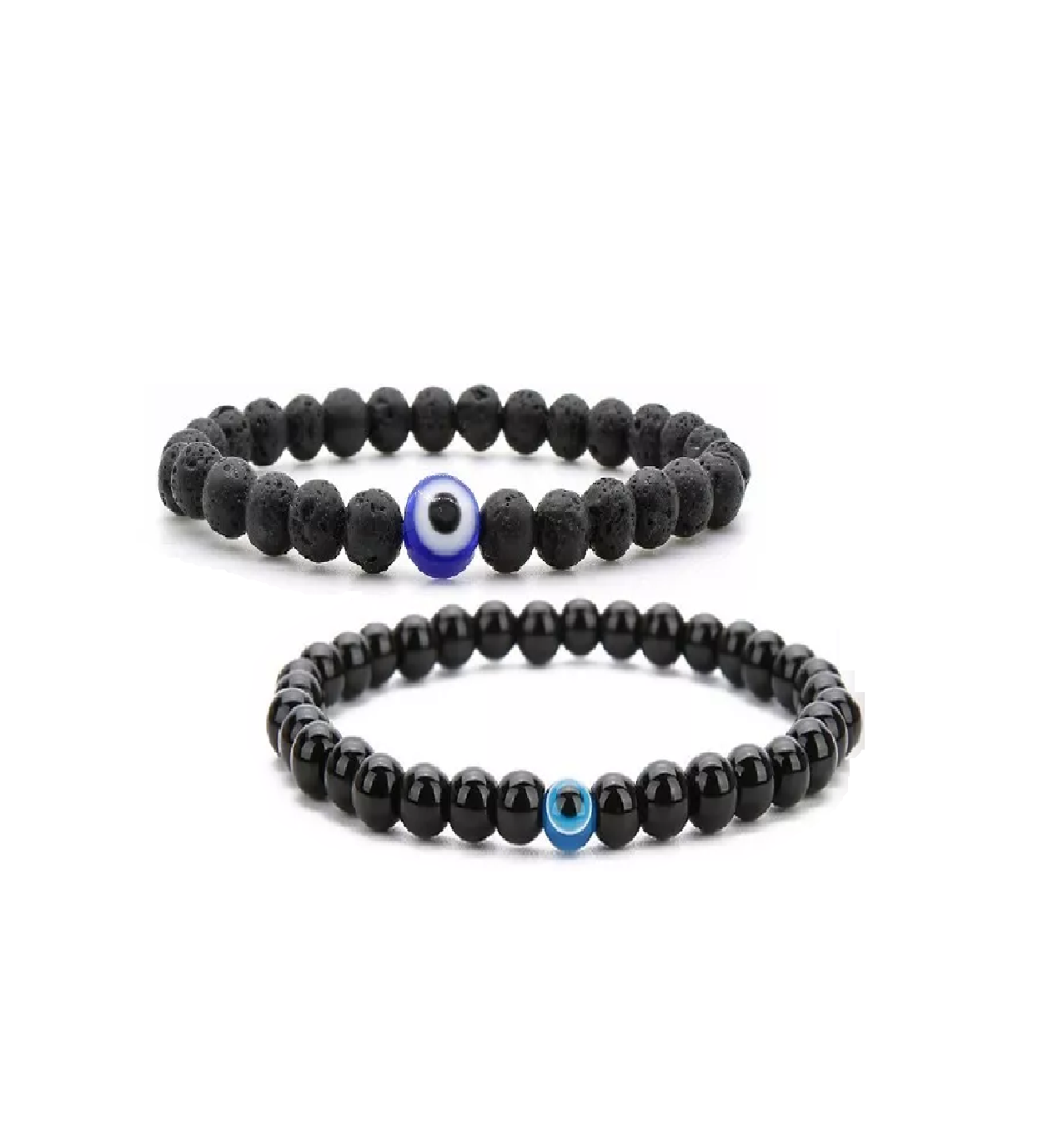 Pulsera Ojo Turco Belug color Negro 2 Piezas