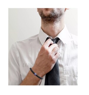 Foto 3 | Pulsera Ojo Turco Belug color Negro 2 Piezas