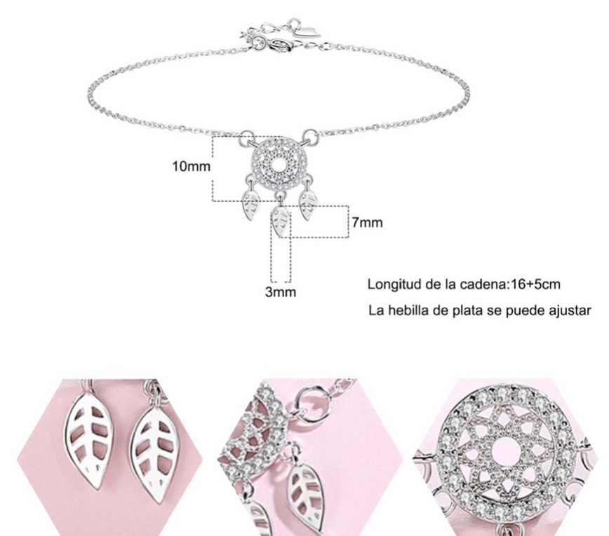 Foto 2 | Pulsera Funbu de Plata para Mujer