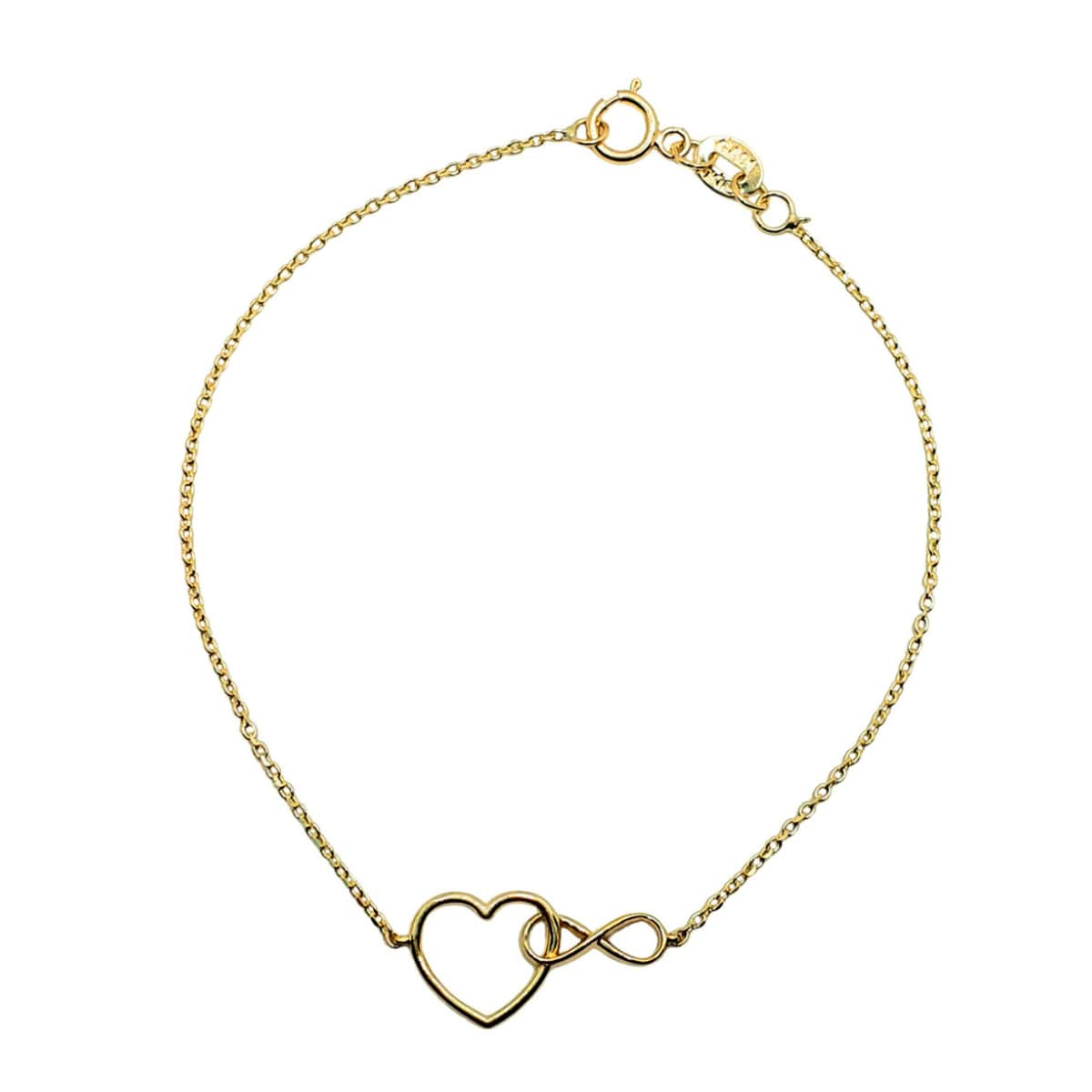 Pulsera Corazón Infinito Crixus Joyería Oro 10K $2,250