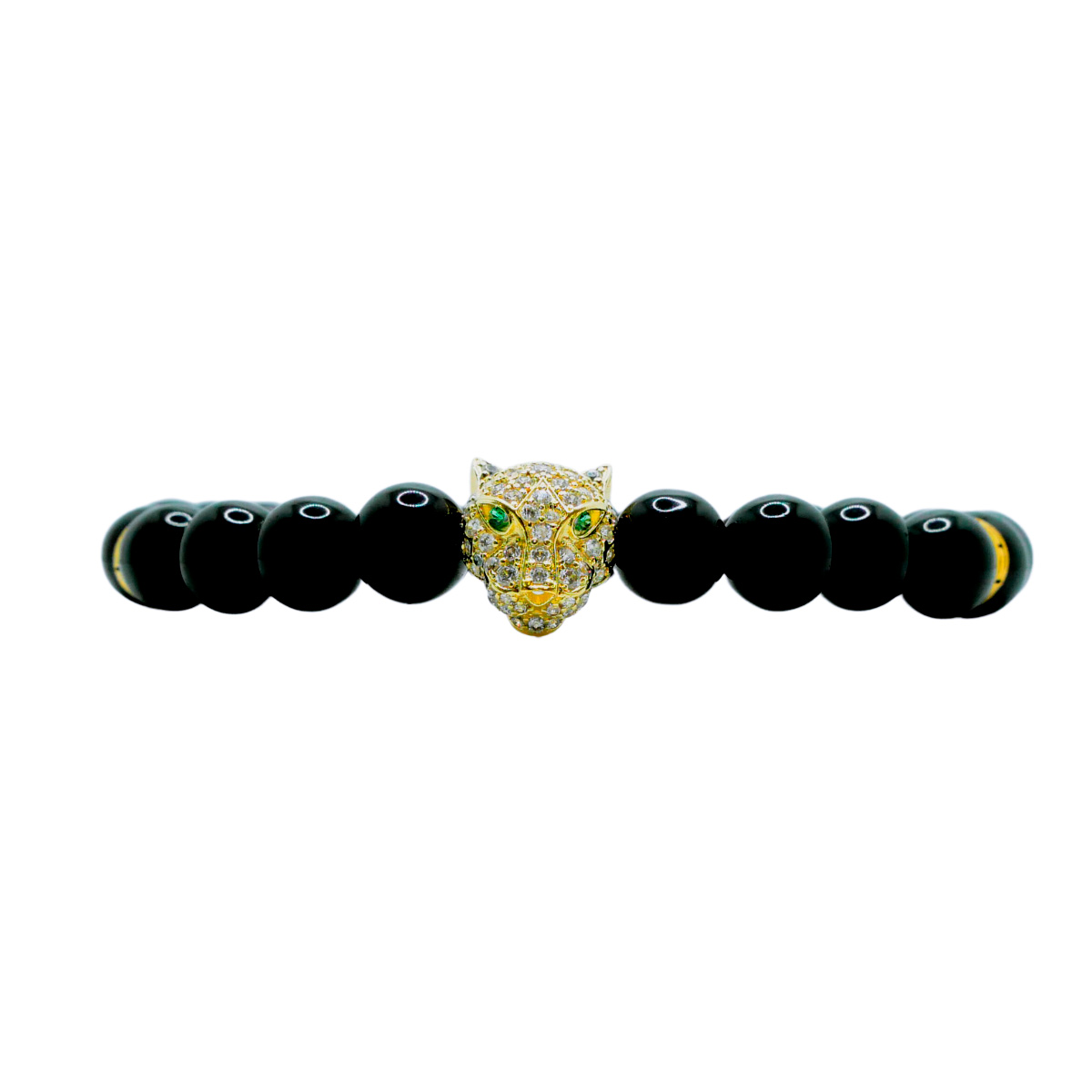 Pulsera Jaguar de Piedra Ónix