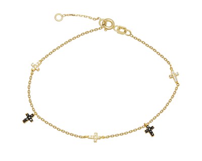 Foto 1 | Pulsera Cruces Oro 10k Horoz Ci121