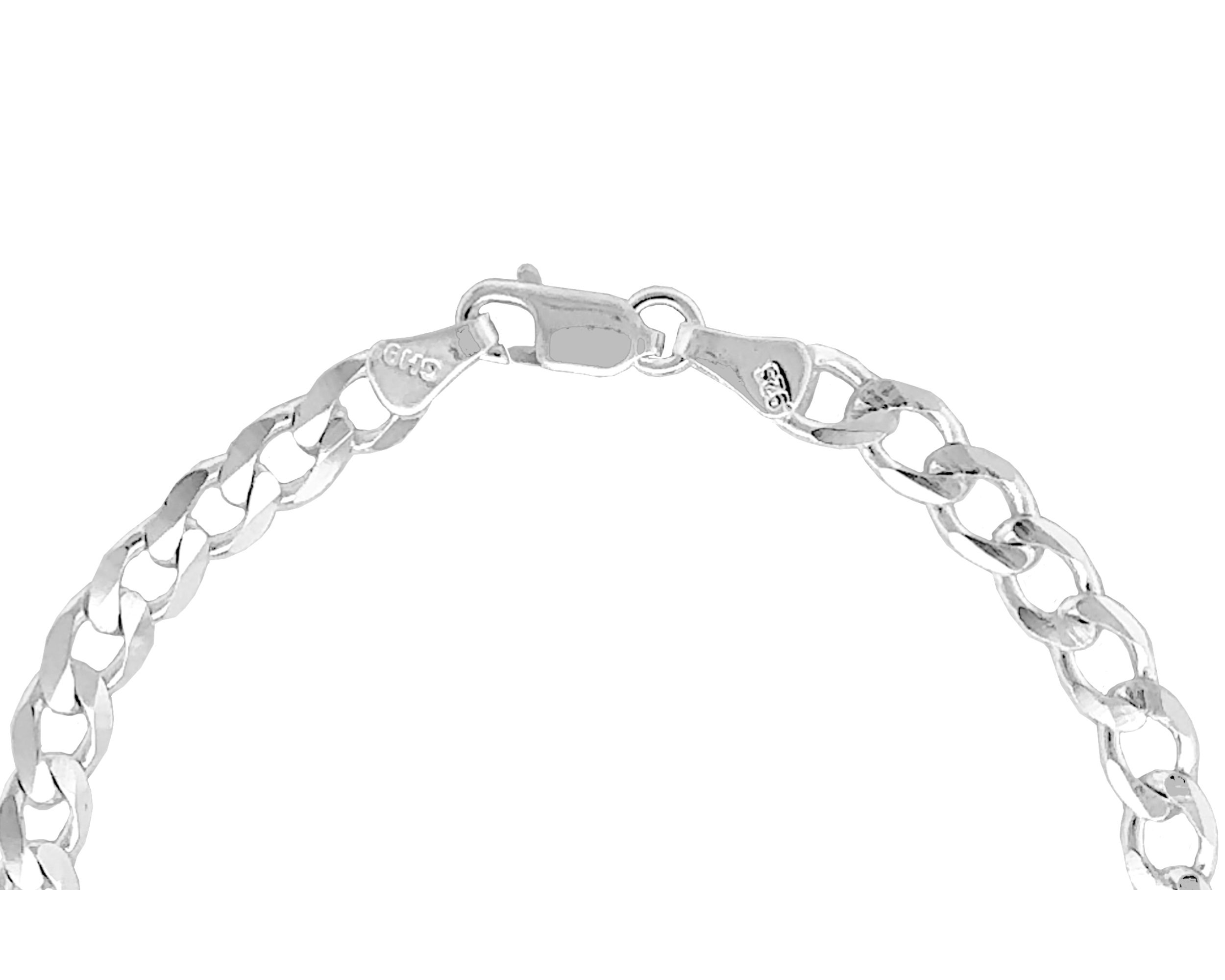 Foto 4 pulgar | Pulsera de Placa Plata 925 Horoz Cp560 Barbada 18 cm