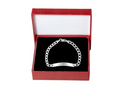 Foto 4 | Pulsera de Placa Plata 925 Horoz Cp560 Barbada 18 cm