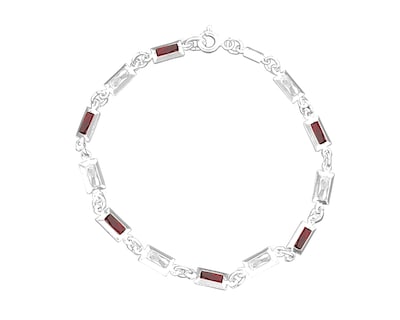 Foto 1 | Pulsera Cuadritos Horoz Plata 925 Cp594 18 cm