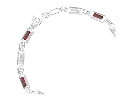 Foto 2 | Pulsera Cuadritos Horoz Plata 925 Cp594 18 cm
