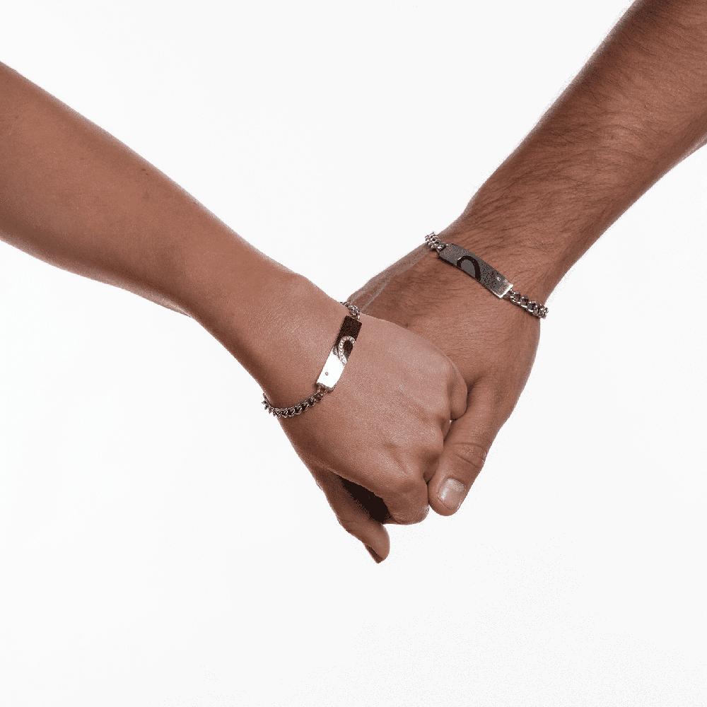 Foto 5 | Pulseras Brazaletes Para Pareja De Corazón Luckyly, Modelo Cuore