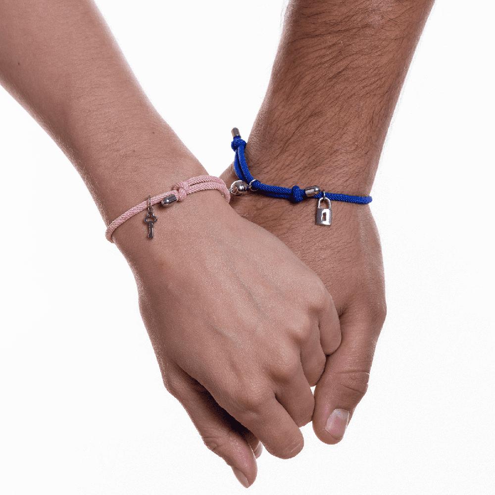 Foto 8 pulgar | Pulseras Para Pareja Magnéticas, Pulseras De Hombre Y Mujer Luckyly, Modelo Tala