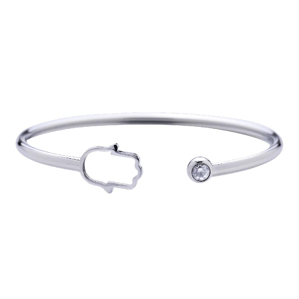 Pulsera para Mujer Luckyly Mano de Fátima Kali Plateada