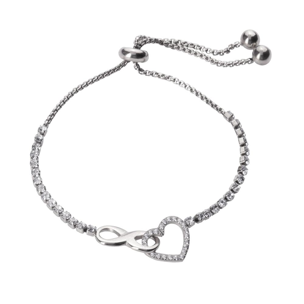 Pulsera con Dije de Corazón E Infinito Luckyly Nia