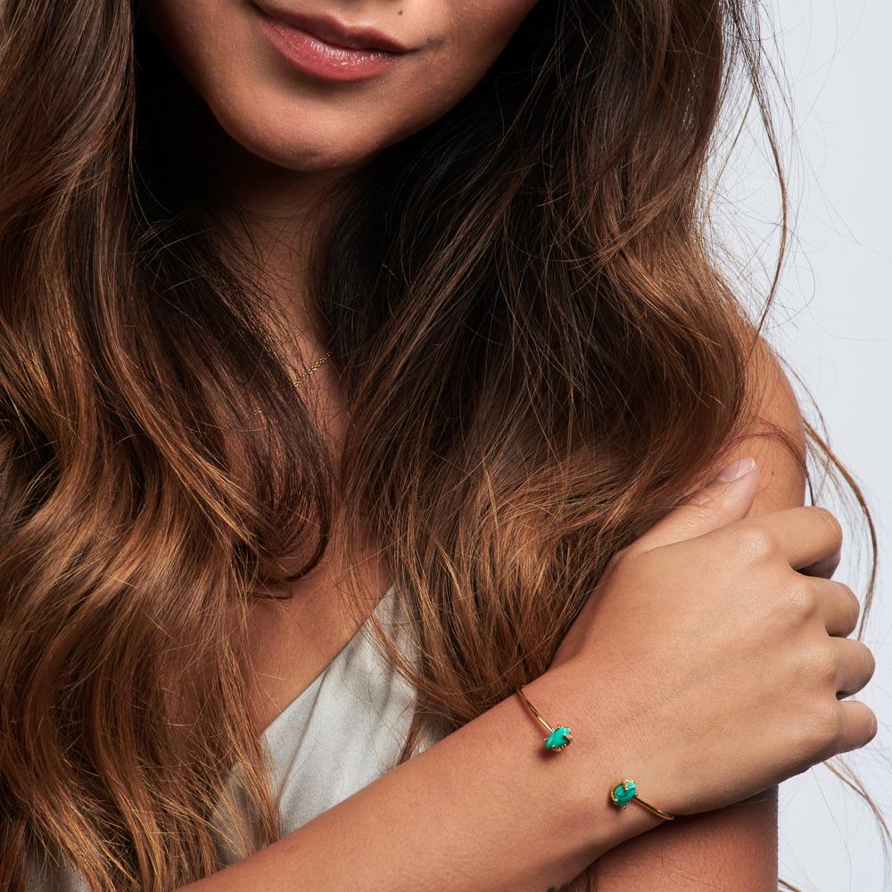 Foto 4 | Pulseras Mujer con Piedras Naturales Luckyly, Modelo Ivy Turquesa