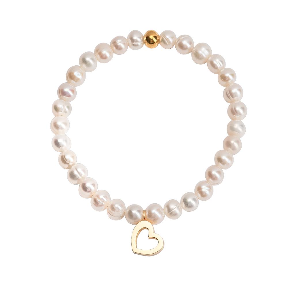 Pulsera Luckyly Blanca de Acero Inoxidable para Mujer