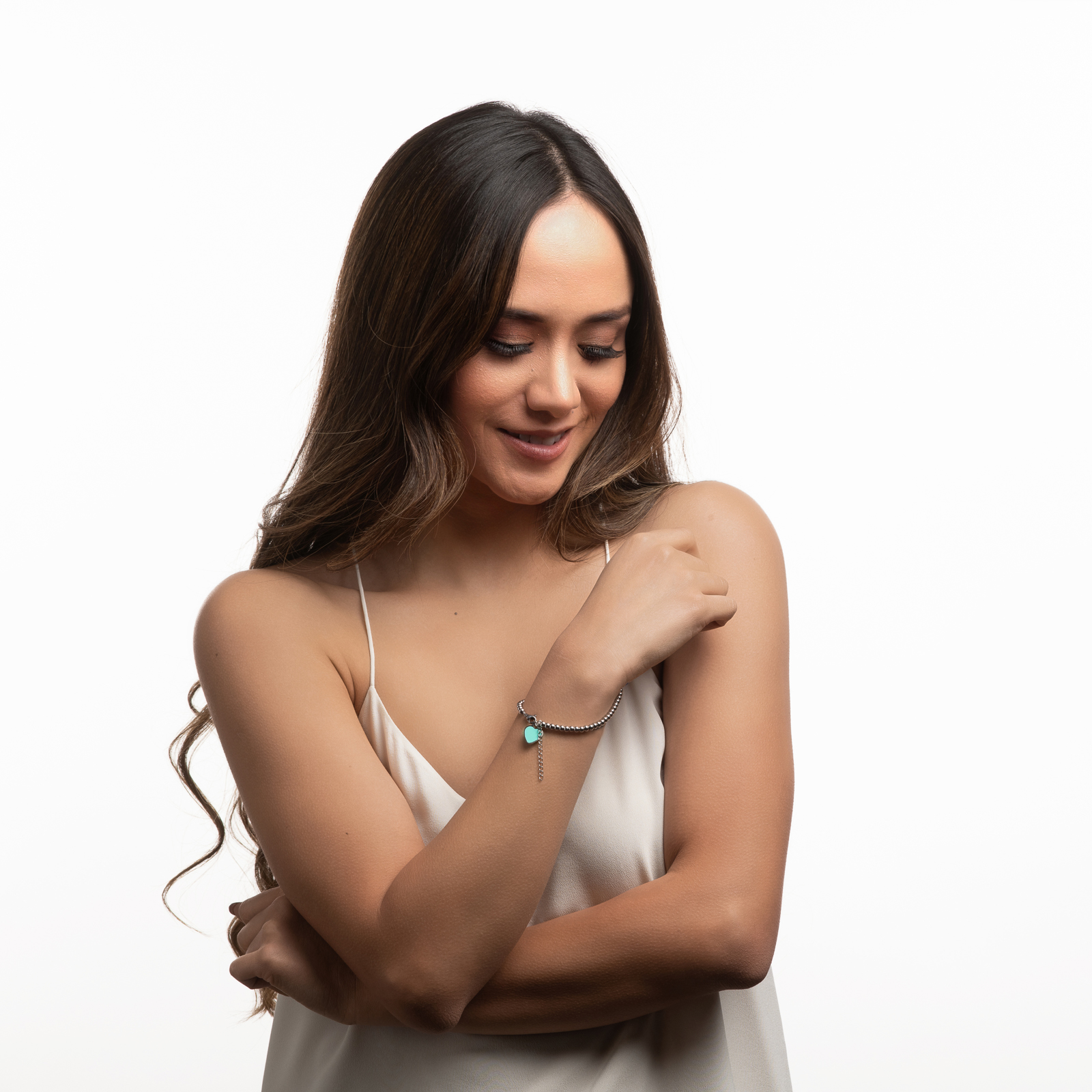 Foto 4 | Pulsera Luckyly Plateada de Acero Inoxidable para Mujer