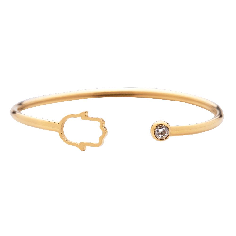 Pulsera para Mujer Mano de Fátima Luckyly, Modelo Kali Oro