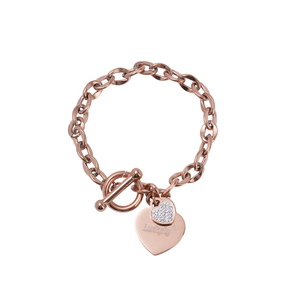 Foto 2 pulgar | Pulsera para Mujer Luckyly con Dijes de Corazón Uma