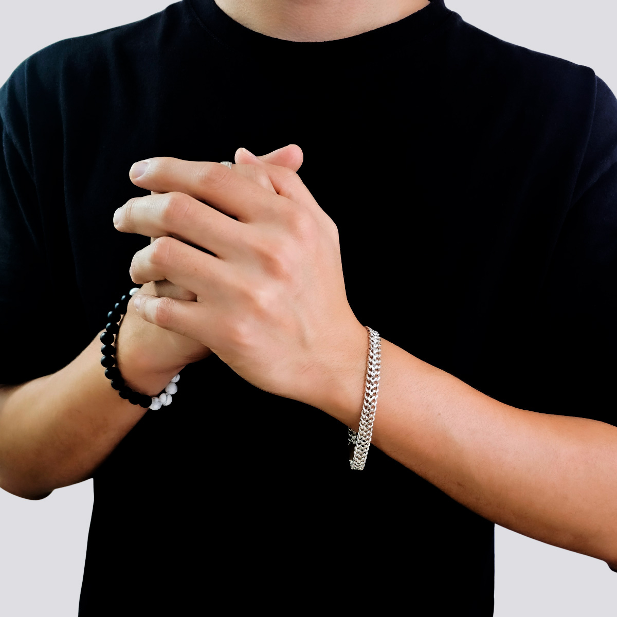 Foto 2 | Pulsera de Plata .925 Crixus Joyería Cubana para Hombre