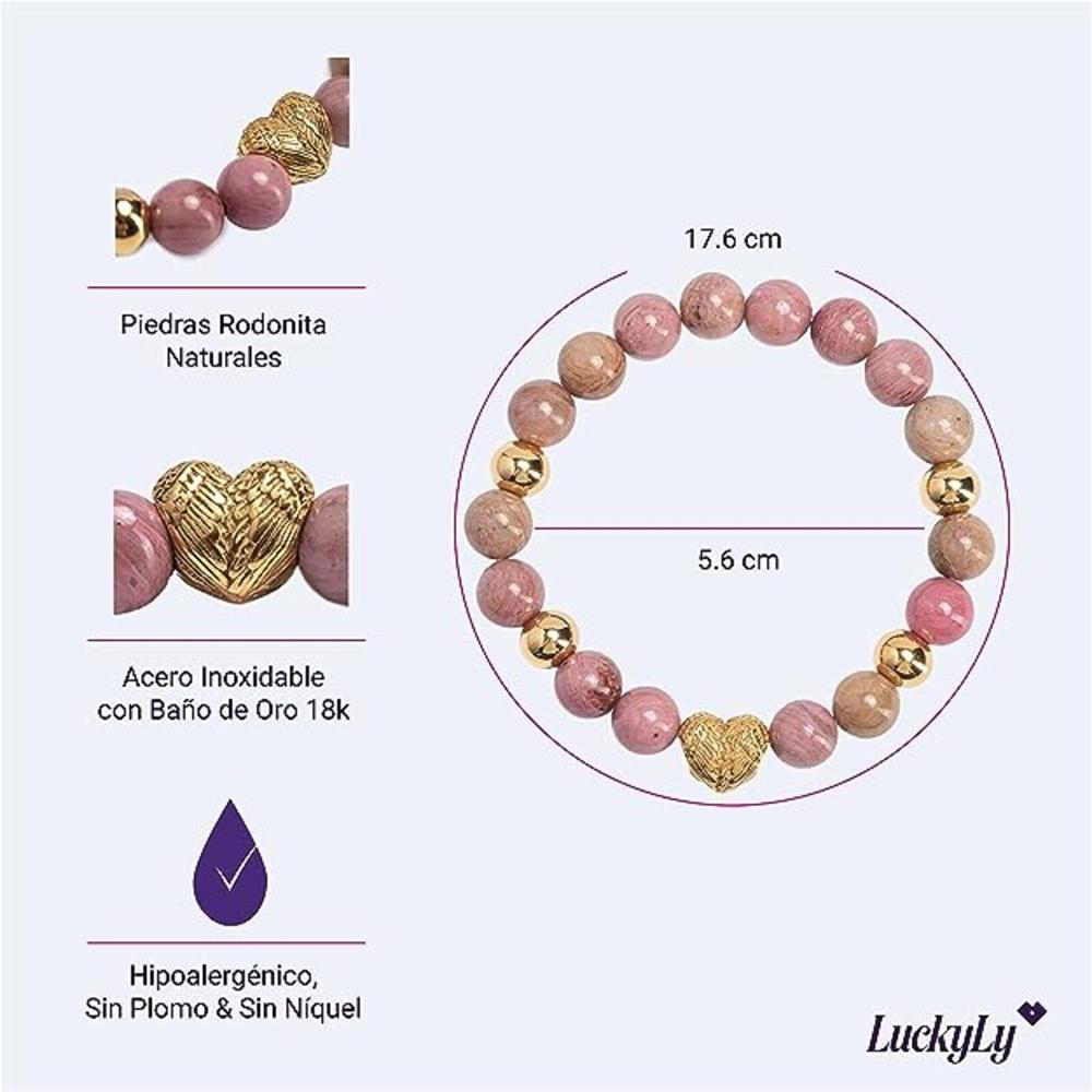 Foto 7 pulgar | Pulsera Luckyly con Piedras Naturales Remy