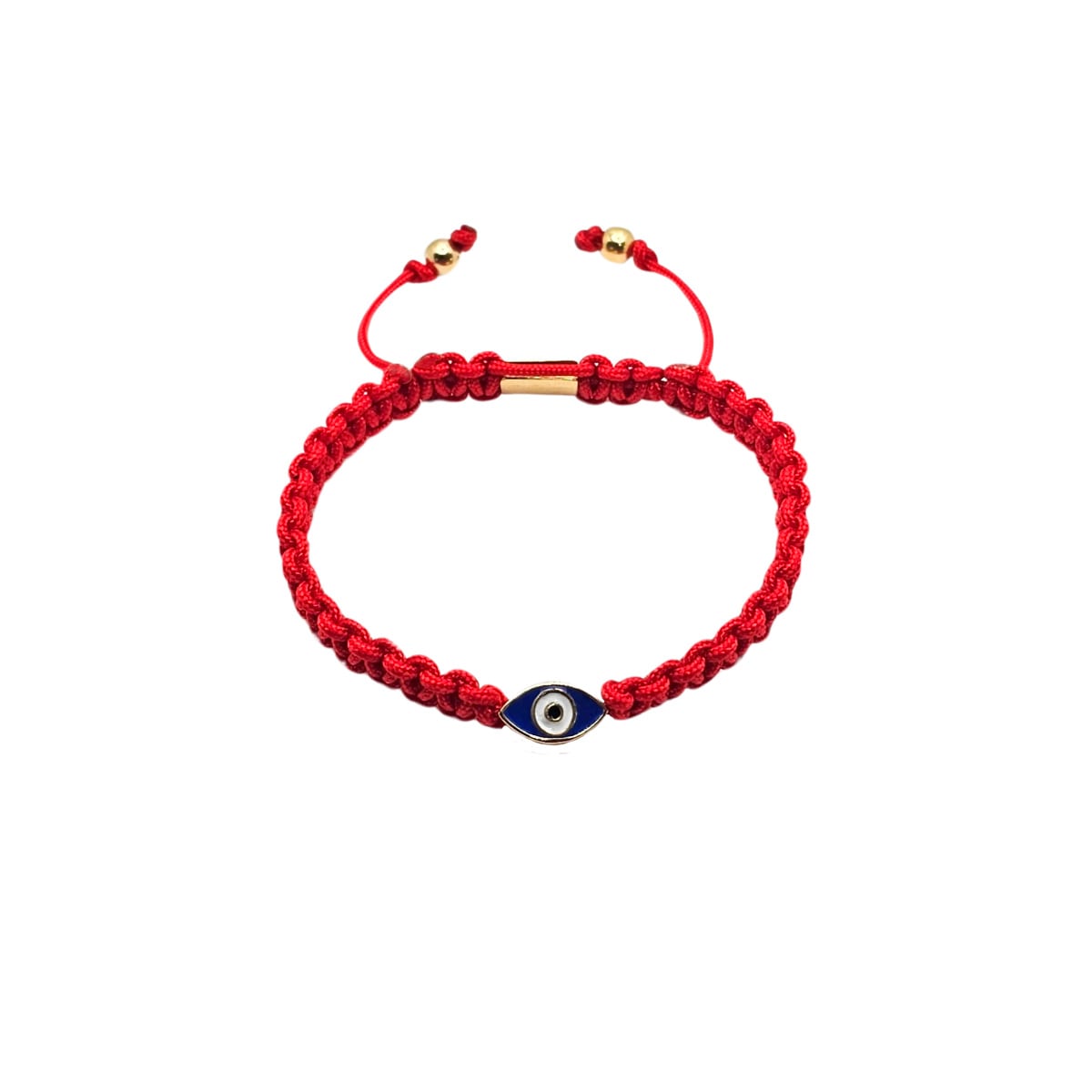 Pulsera Ojo Turco Roja Plata .925 y Chapa de Oro 14k $900