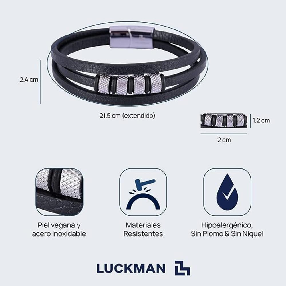 Foto 7 pulgar | Pulsera Luckman Max para Hombre