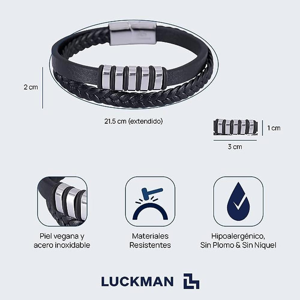 Foto 6 | Pulsera Luckman Blake para Hombre