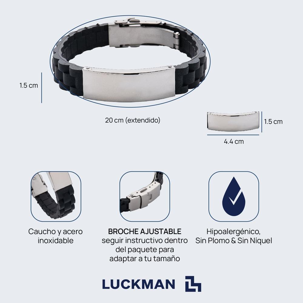 Foto 7 pulgar | Brazalete Estilo Reloj Luckman Modelo Carter para Hombre